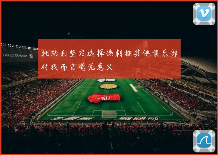 托纳利坚定选择热刺称其他俱乐部对我而言毫无意义